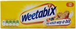 WEETABIX WHOLE GRAIN CEREAL BISCUIT 12CT