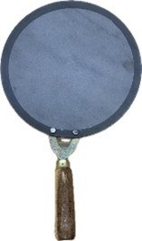 M.S. IRON TAWA (WOODEN HANDLE)