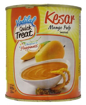 Vadilal Kesar Mango Pulp 800g