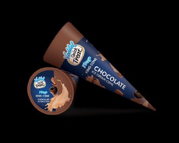 VADILAL ICE CREAM CONE -  CHOCOLATE 110 ML