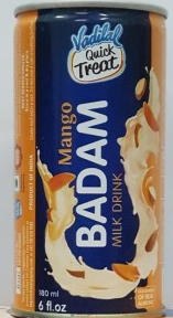VADILAL MANGO BADAM/ALMOND MILK DRINK 180ML CAN