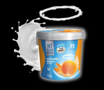 VADILAL NO SUGAR ADDED  ICE CREAM MANGO 1 LT