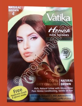 VATIKA HENNA NATURAL BROWN 4