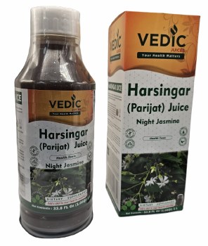 VEDIC JUICES HARSINGAR JUICE (PARIJAT) NIGHT JASMINE (DIETARY SUPPLEMENT) 1L (33.8 FL OZ)
