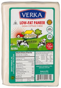 Verka Lowfat Paneer 14oz