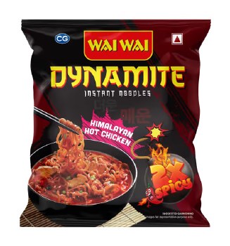 WAI WAI DYNAMITE HIMALAYAN HOT CHICKEN NOODLES 100GM