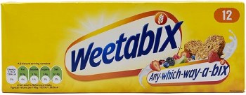 WEETABIX WHOLE GRAIN CEREAL BISCUIT 12CT