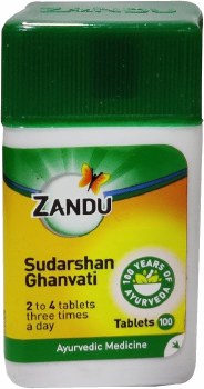 ZANDU AYURVEDIC SUDARSHAN GHANVATI 100 TABLETS