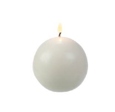 2.75" White Candle Ball
