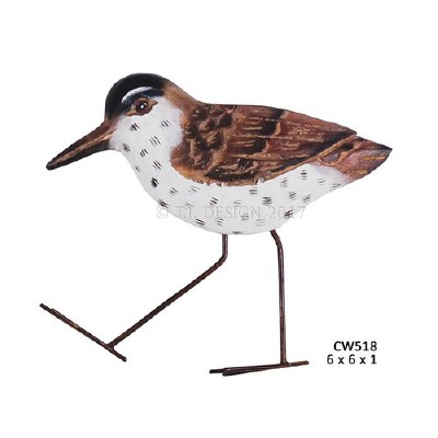 6" Single Sandpiper Wall Plaque