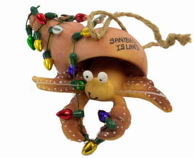 1.5" Sanibel Hermit Crab with Lights Ornament