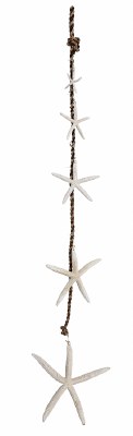 48" White 5-Finger  Starfish Garland