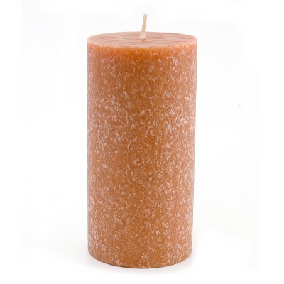 6" x 3" Rust Unscented Timberline Pillar Candle