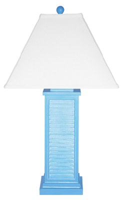 31" Bahama Blue Shutter Lamp