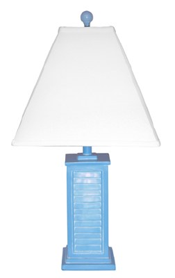 24" Bahama Blue Shutter Lamp