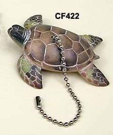 Sea Turtle Fan Pull Chain Fob