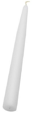 9" White Taper Candle
