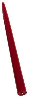 12" Garnet Taper Candle