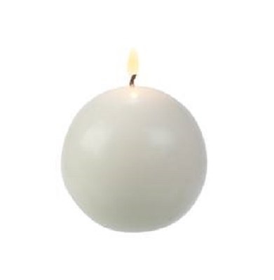 2.5" White Ball Candle