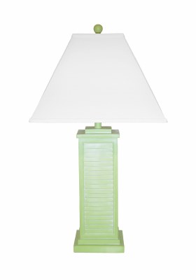 31" Lime Green Shutter Lamp