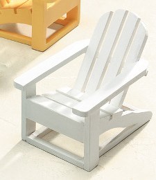 White Chair Napkin Ring