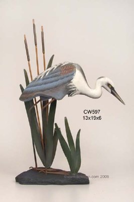 19" Great Blue Heron Stalking