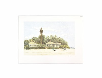 Single Sanibel Lighthouse Card