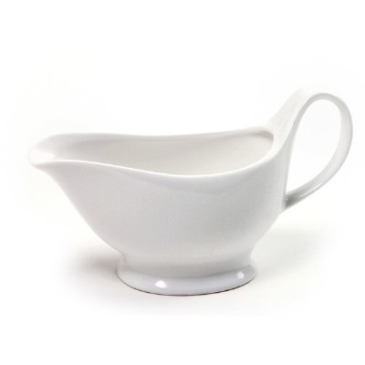 16 oz. White Porcelain Sauce Boat