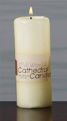 2"x5" Cream Pillar Candle