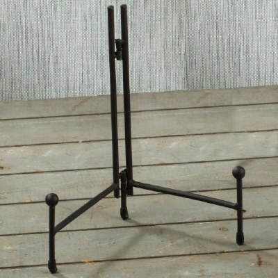 10" Brown Straight Edge Metal Easel