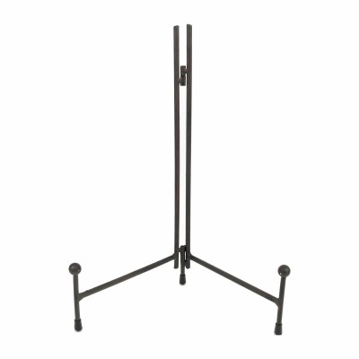 14" Black Straight Edge Metal Easel Stand