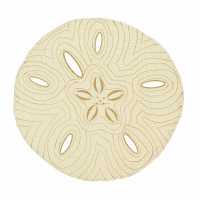 17" Round Beige Sandollar Placemat