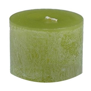 3" x 3.25" Green Grape Timber Pillar Candle