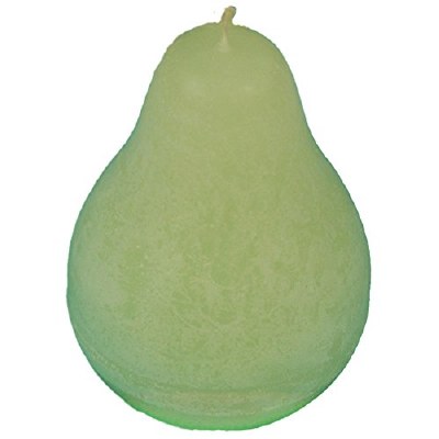 4" Green Grape Pear Shaped Timber Candle