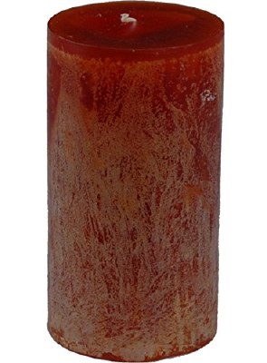 6" x 3.25" Caramel Brown Timber Pillar Candle