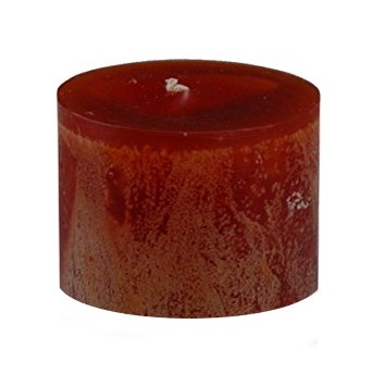 3" x 3.25" Caramel Brown Timber Pillar Candle