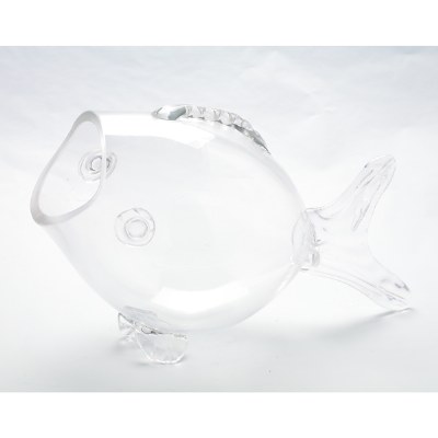 15" Clear Glass Fish