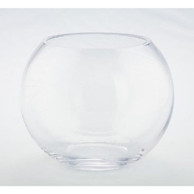 8" Clear Glass Bubble Ball Bowl