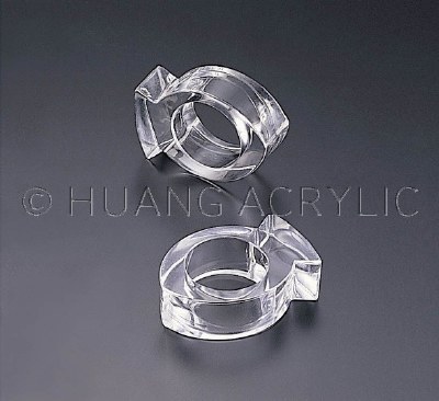 3" Clear Acrylic Fish Shaped Napkin Ring