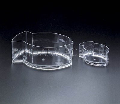 7" Small Clear Acrylic Fish Bowl