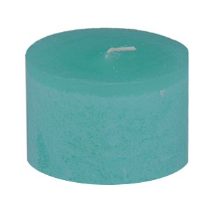 3" x 3" Turquoise Timber Pillar Candle