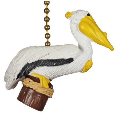 2" Perched Pelican Fan Pull