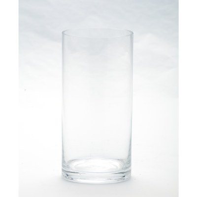 8" Clear Glass Cylinder Vase