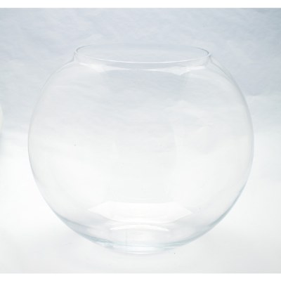 14" Clear Bubble Glass Ball Bowl