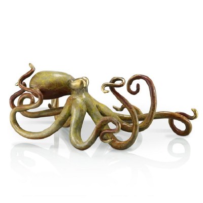8" Bronze Octopus Sculpture