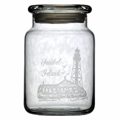 26oz Light House 'Sanibel Island' Glass Jar