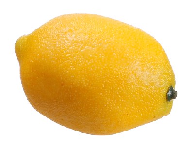 3" Yellow Artificial Lemon