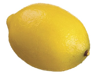 3" Yellow Artificial Lemon