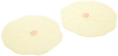 4" Set of 2 Mini Green Silicone Lily Pad Lids