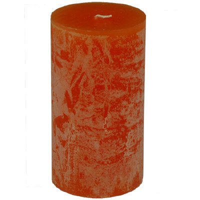 3.25" x 6" Tangerine Timber Pillar Candle